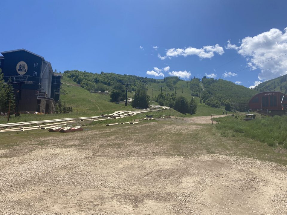 Alpine slide at Park City to show summer activities in Park City for families and couples.